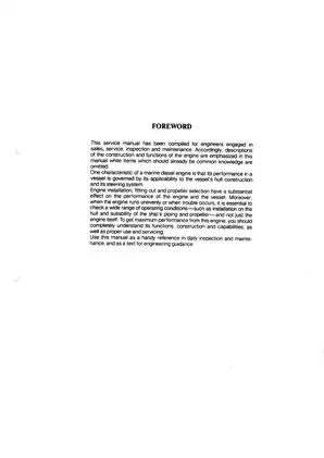 Yanmar 4LH Series Marine Diesel Engine Service Manual Preview image 2