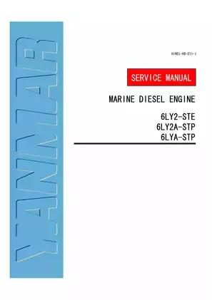 Yanmar Marine 6LY2-STE, 6LY2A-STP, 6LYA-STP diesel engine service manual Preview image 1
