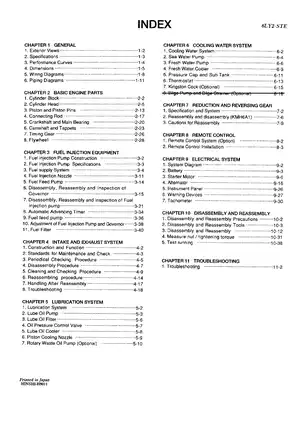 Yanmar Marine Diesel Engine Service Manual (6LY2 Series) Preview image 5