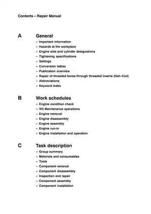MTU 4000 Series Diesel Engine Repair Manual Preview image 4