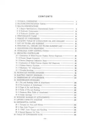 Kobelco Super Mark V SK60, SK100V, SK100LV,  SK120V,  SK120LCV, SK200V, SK200LCV, SK220V, SK220LCV hydraulic excavator manual Preview image 2