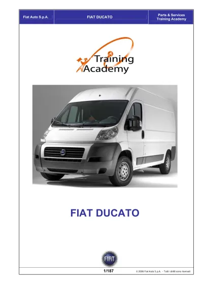 Preview: Fiat Ducato OEM Repair Manual (2006)
