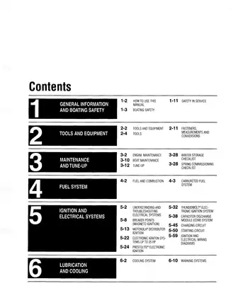 1984-1999 Mercury Force 3 HP - 150 HP outboard motor repair manual Preview image 1