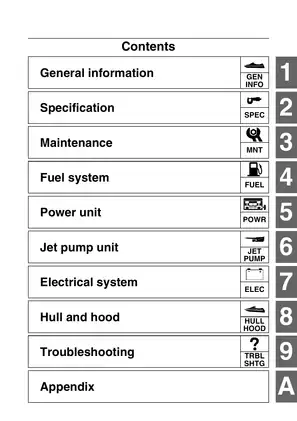 2010-2012 Yamaha VX1100 WaveRunner, VX Cruiser, Deluxe, Sport service manual Preview image 3