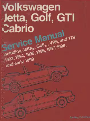 1993-1999 Volkswagen Jetta, Golf, GTI, Cabrio, Jetta III, Golf III, VR6, TDI service manual Preview image 1