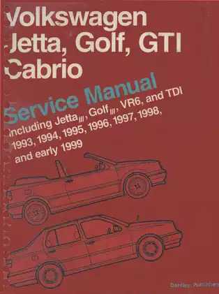 1993-1999 Volkswagen Jetta, Golf, GTI, Cabrio, Jetta III, Golf III, VR6, TDI service manual
