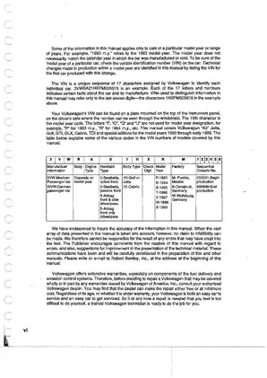 1993-1999 Volkswagen Jetta, Golf, GTI, Cabrio, Jetta III, Golf III, VR6, TDI service manual Preview image 4