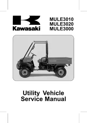 2001-2007 Kawasaki Mule 3010, 3020, 3000 UTV service manual Preview image 1