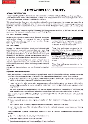 Honda GCV520-GCV530 Engine Service Manual Preview image 1