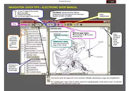 Honda GCV520-GCV530 Engine Service Manual Preview image 2