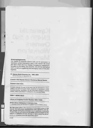 Kawasaki EN450 & EN500 Workshop Manual | Comprehensive Maintenance and Repair Guide Preview image 3