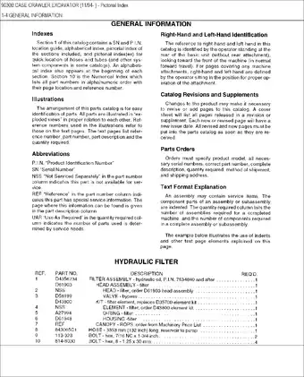 Case 9030B excavator parts catalog Preview image 5