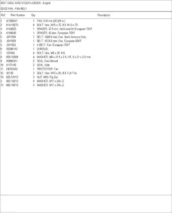 Case 60XT skid steer loader parts catalog Preview image 5