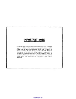Triumph Bonneville T140V & T140E Workshop Manual - Comprehensive Repair Guide for Classic Motorcycles Preview image 2
