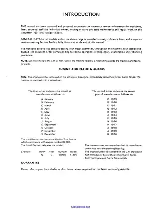 1973-1978 Triumph Bonneville 750, Tiger 750 manual Preview image 3