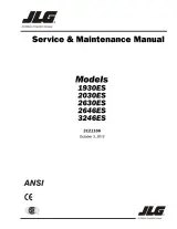 2003–2012 JLG 1930ES, 2030ES, 2630ES, 2646ES, 3246ES Scissor Lift Service & Repair Manual (P/N 3121166) – preview page 1