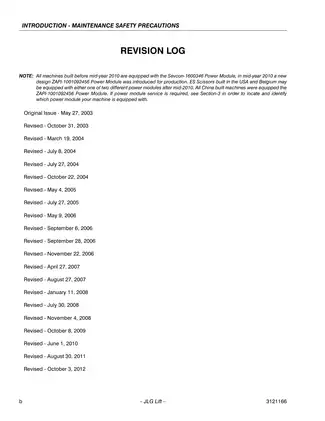 JLG Aerial Work Platform Service Manual - Maintenance & Troubleshooting Guide Preview image 4