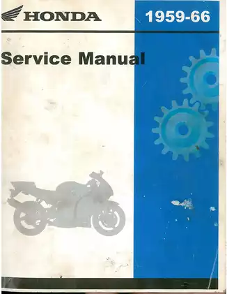 Comprehensive Honda Motorcycle Service Manual: C92, C95, CB92, CA95 (1963)