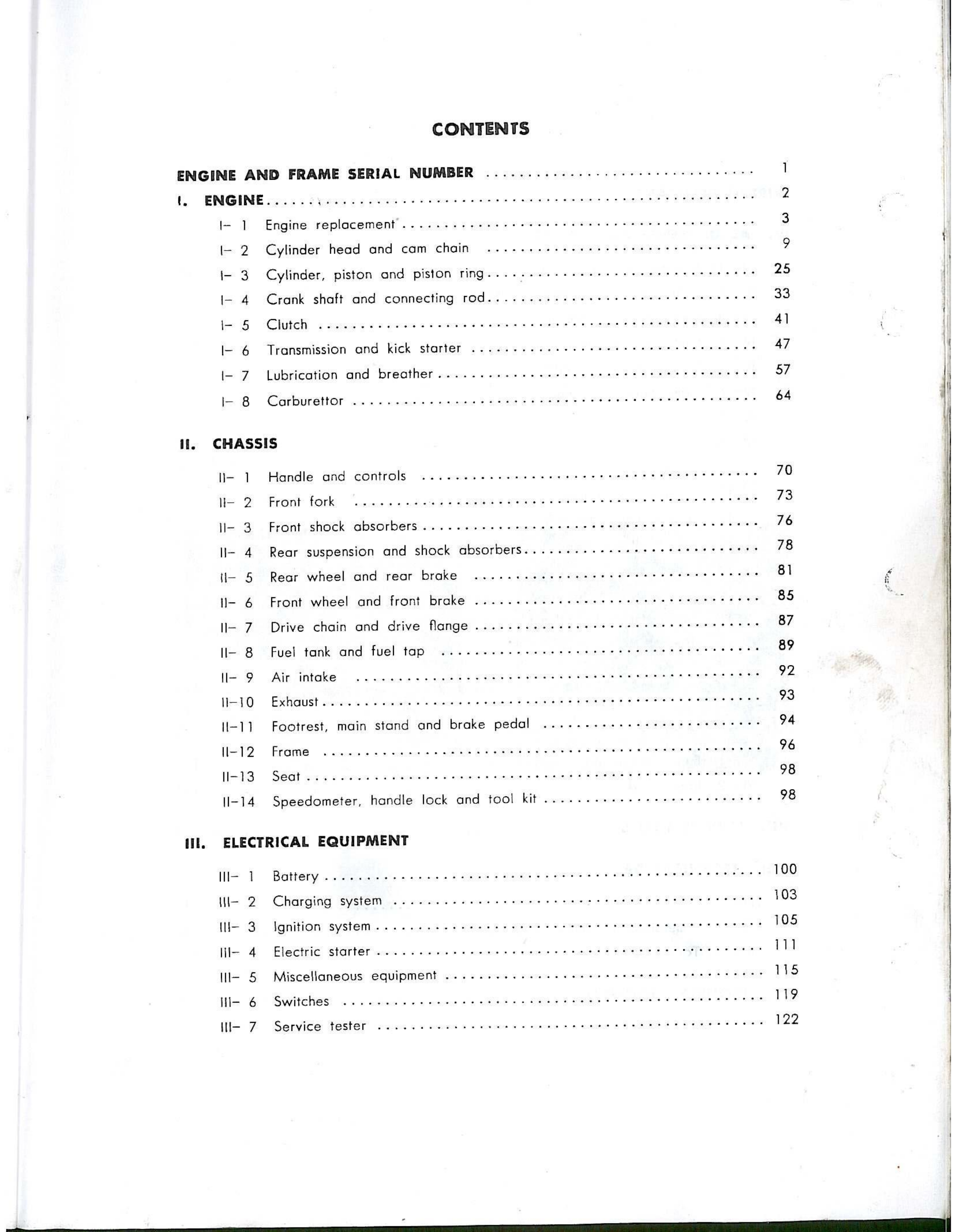 1959-1966 Honda C92, CA92, CB92, C95, CA95 service manual Preview image 3