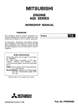 Mitsubishi 4G52, 4G54, 4G55 engine 2.0L, 2.6L Workshop Manual (P/N 30521) – preview page 1