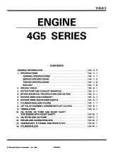 Mitsubishi 4G52, 4G54, 4G55 engine 2.0L, 2.6L Workshop Manual (P/N 30521) – preview page 4