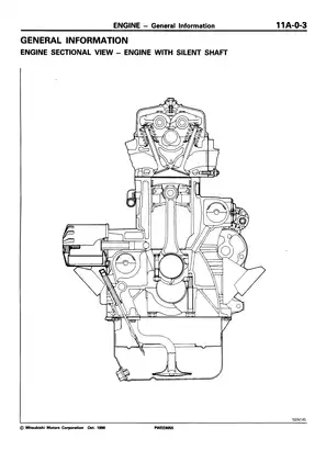 Mitsubishi Astron  4G52, 4G54, 4G55 engine 2.0L, 2.6L workshop manual Preview image 5