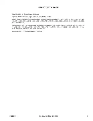 JLG Telehandlers G6-42A, G9-43A, G10-43A ANSI service manual Preview image 3