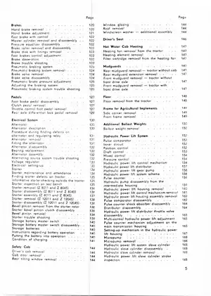 Zetor Tractor Workshop Manual: Models Z 8011-8045 & Z 12011-12045 Preview image 5