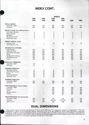 J.I. Case International (David Brown) 1190, 1194, 1290, 1294, 1390, 1394, 1490, 1494, 1594, 1690 utility tractor shop manual Preview image 2