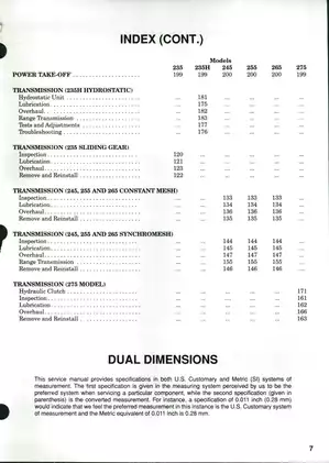 Case IH 235, 235H, 245, 255, 265, 275 tractor shop manual Preview image 3