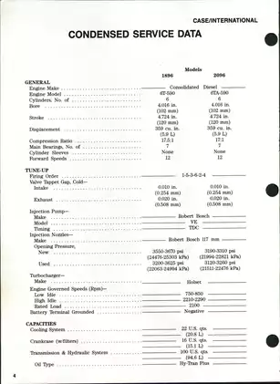CASE IH 1896-2096 Tractor Service Manual - Comprehensive Repair Guide Preview image 3