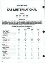 1978–1985 Case/International 2294, 2394, 2594 Tractors Shop Manual (P/N C4256-90954) – preview page 1