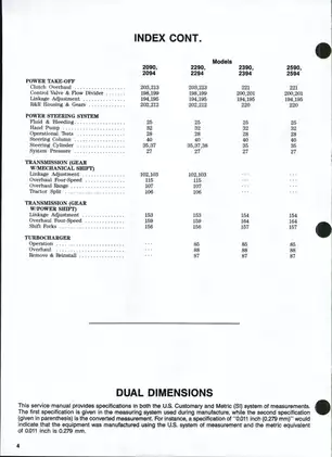 Comprehensive Service Manual for Case International Tractors (Models 2090, 2290, 2390, 2590, 2094, 2294, 2394, 2594) Preview image 3