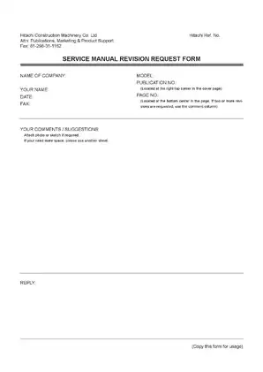 Hitachi ZAXIS30/35/40/50 Technical & Workshop Manual Preview image 4