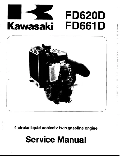 1996 Kawasaki FD620D & FD661D Factory Service & Repair Manual (P/N 99924-2030–03)