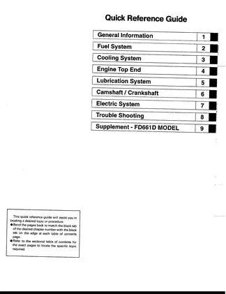 Kawasaki FD620D, FD661D engines service manual Preview image 3