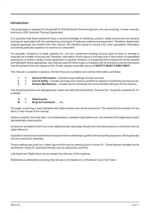 JCB 802 Mini Excavator Service Manual and User Guide Preview image 2