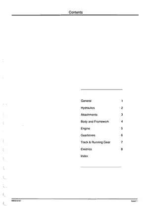 JCB 801 Tracked Excavator Service Manual (Publication No. 9803/3161) Preview image 3