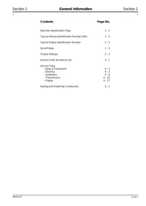 JCB Backhoe Loader Service Manual (Models 3CX, 4CX, 214, 215, 217) Preview image 3