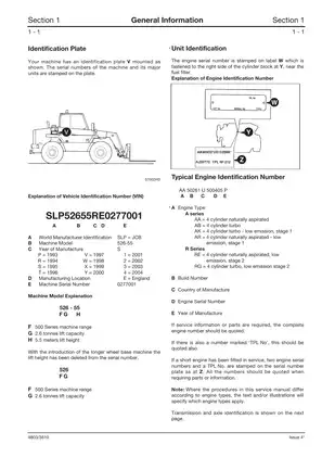 JCB 520-55 and 526-55 Service Manual - Comprehensive Guide for Operators and Technicians Preview image 5