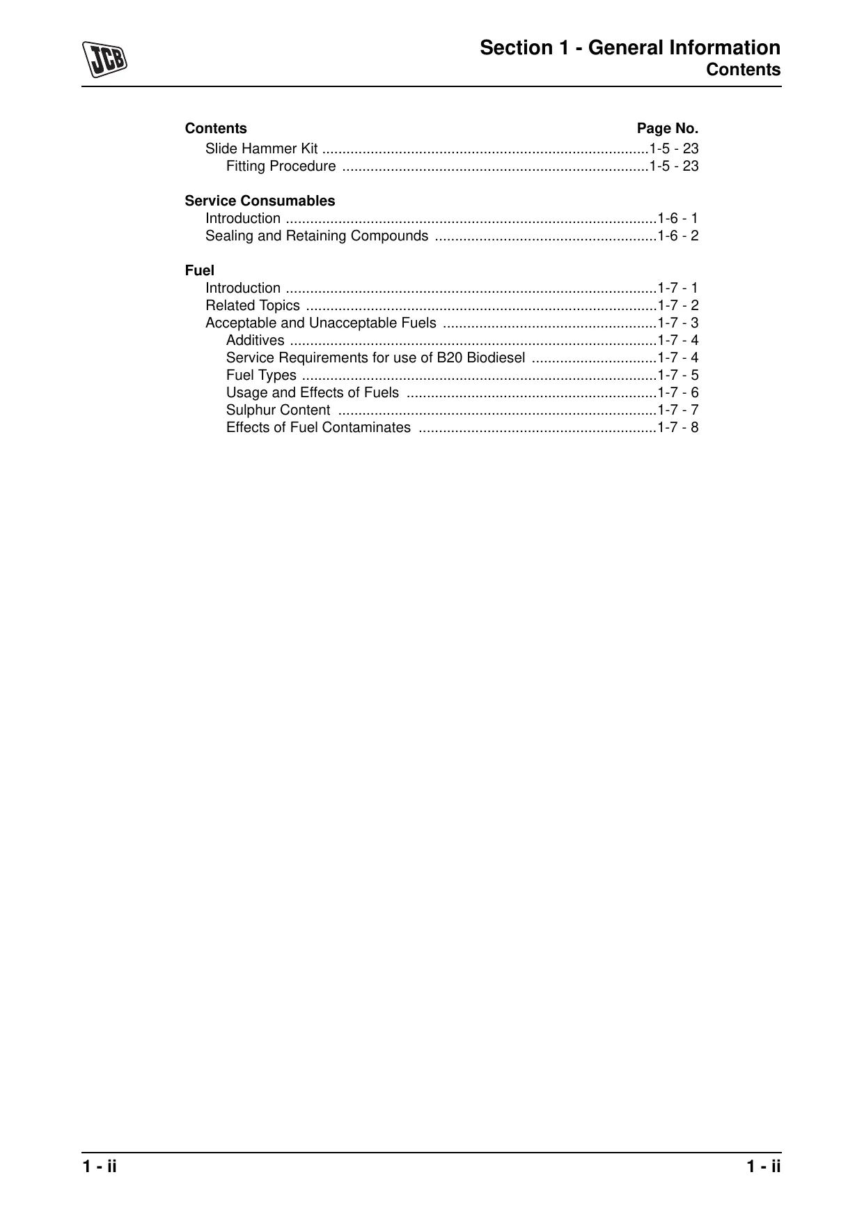 JCB 506-36, 507-42, 509-42, 510-56 telescopic handler manual Preview image 4