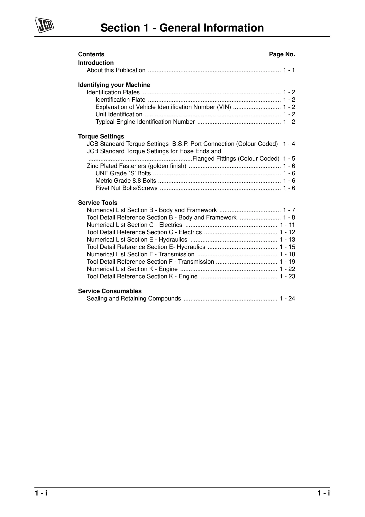 JCB 407B, 408B, 409B, 410B, 411B Wheeled Loading Shovel repair manual Preview image 3