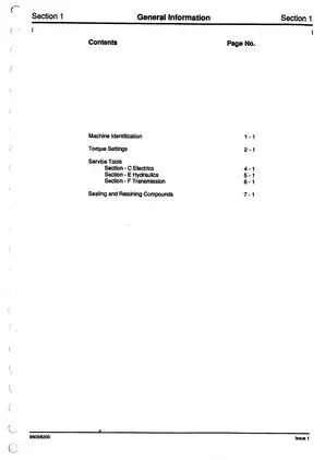 JCB JS130W & JS150W Excavator Service Manual (Publication No. 9803/6300) Preview image 3