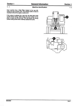 JCB JS130W & JS150W Excavator Service Manual (Publication No. 9803/6300) Preview image 4