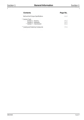JCB JS200/JS240 Excavator Service Manual and Maintenance Guide Preview image 3
