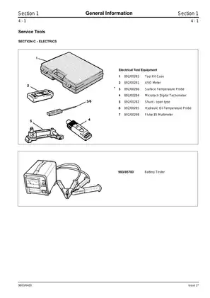 JCB JS200/JS240 Excavator Service Manual and Maintenance Guide Preview image 5