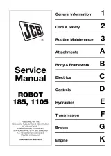 JCB ROBOT 185, 1105 Service Manual (P/N 9803/8510) – preview page 1