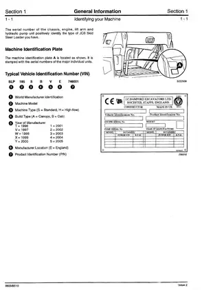 Comprehensive JCB Skid Steer Loader Service Manual (9803/8510) Preview image 5