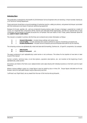 2001-2008 JCB Robot 190, 1110 mini excavator manual Preview image 2