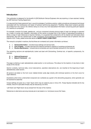 2002-2006 JCB 8027Z, 8032Z mini excavator service manual Preview image 3